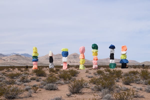 ‘Seven Magic Mountains’ by Ugo Rondinone, Las Vegas, Nevada