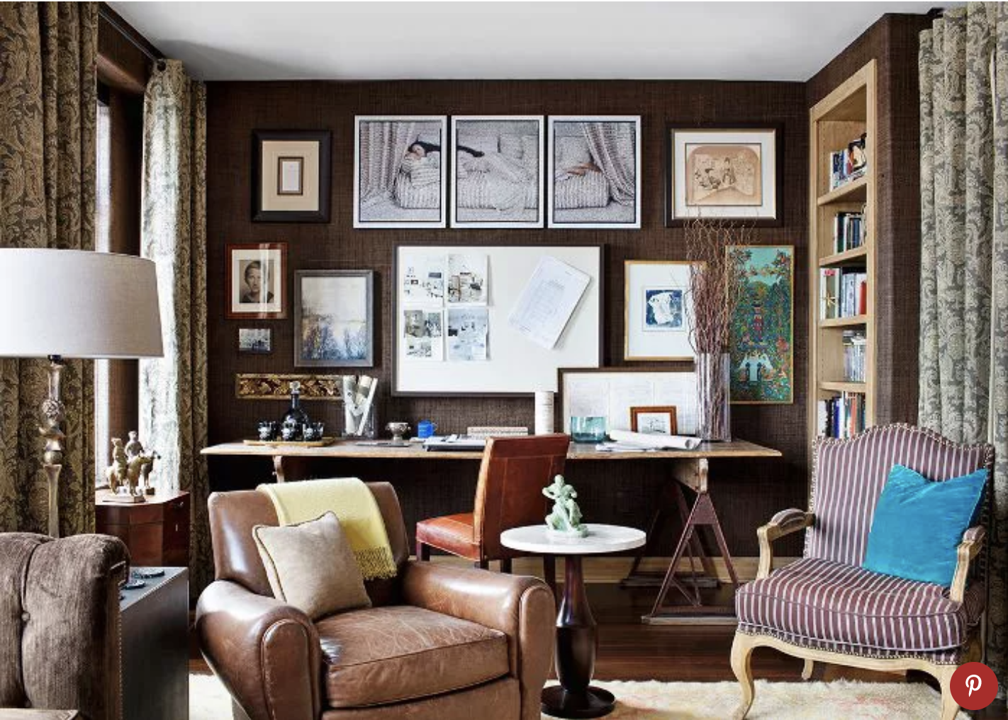 Interior of a study: Sutton, Patrick, Storied Interiors