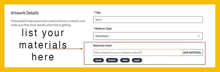 list materials