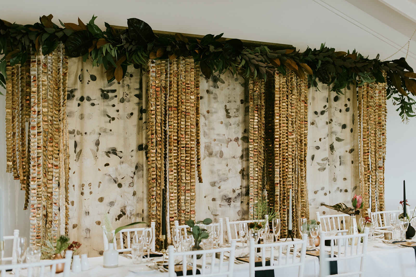 Silk Eco-Printed Backdrop by Tania Bowers